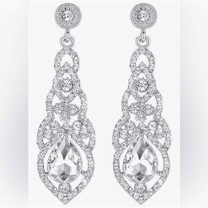 Elegant Silver Teardrop Earrings